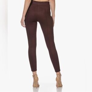 SPANX Faux Suede Leggings- Dark Terracotta